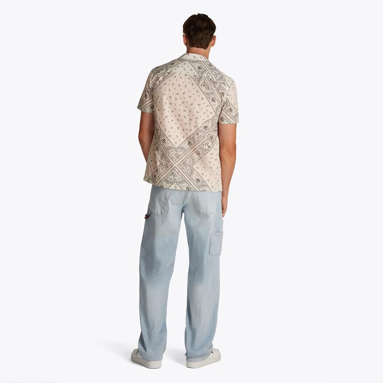 Tommy Jeans Erkek Bej Gömlek