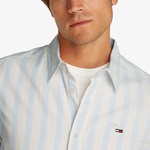 Tommy Jeans Reg Linen Blend Stp Erkek Beyaz Gömlek