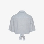 Tommy Jeans Crp Linen Kadın Lacivert Gömlek