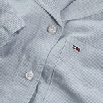 Tommy Jeans Crp Linen Kadın Lacivert Gömlek