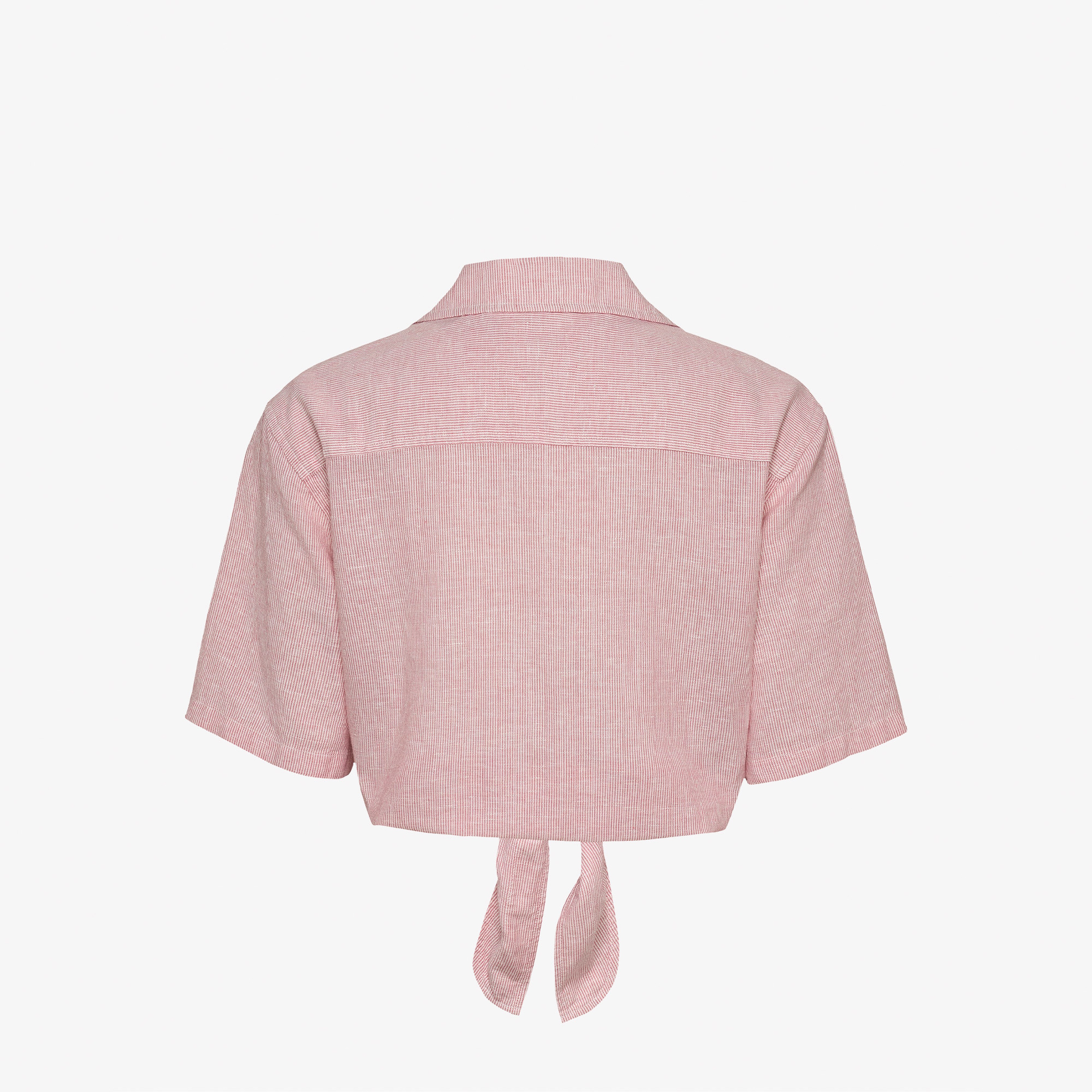 Tommy Jeans Crp Linen Kadın Pembe Gömlek