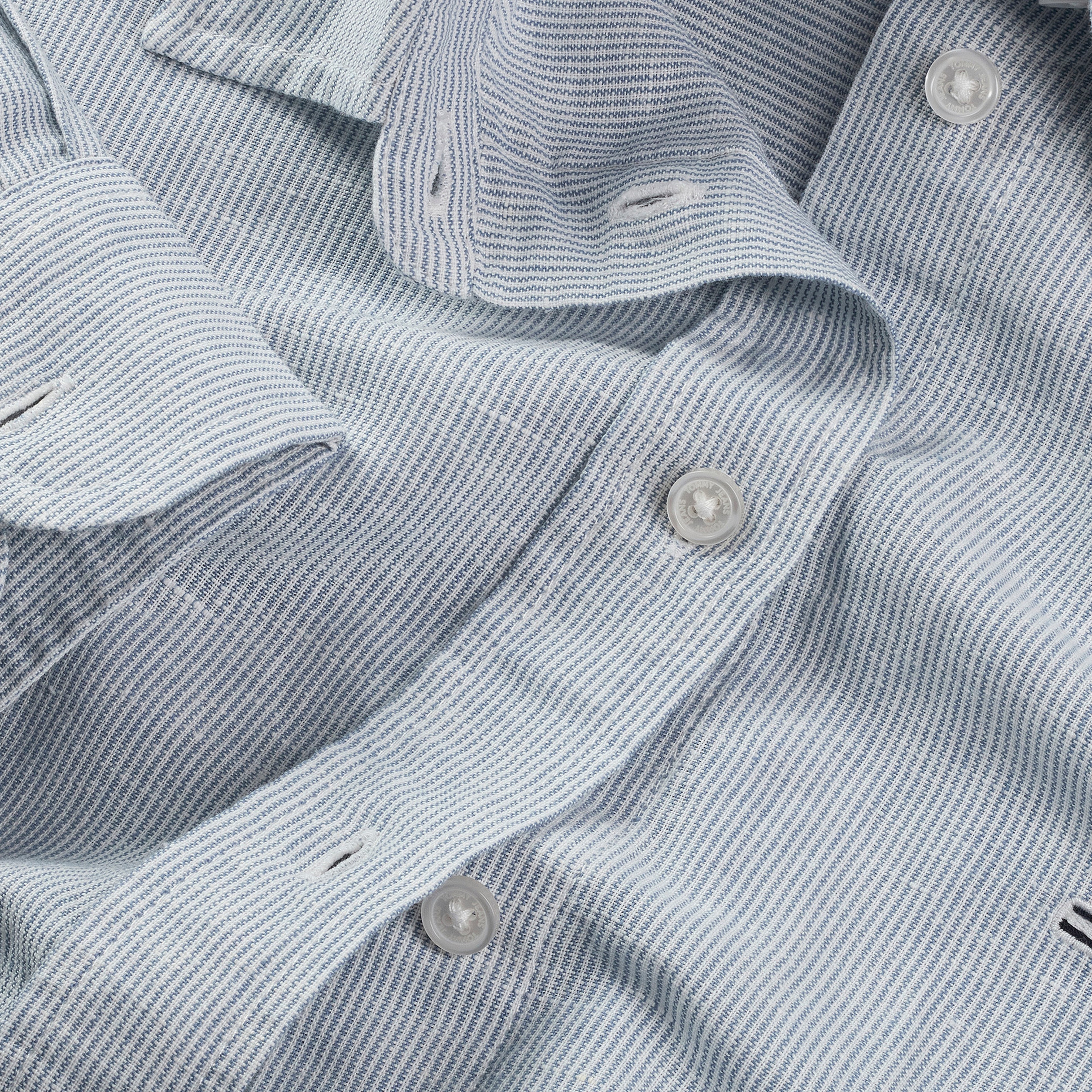 Tommy Jeans Relax Linen Kadın Lacivert Gömlek