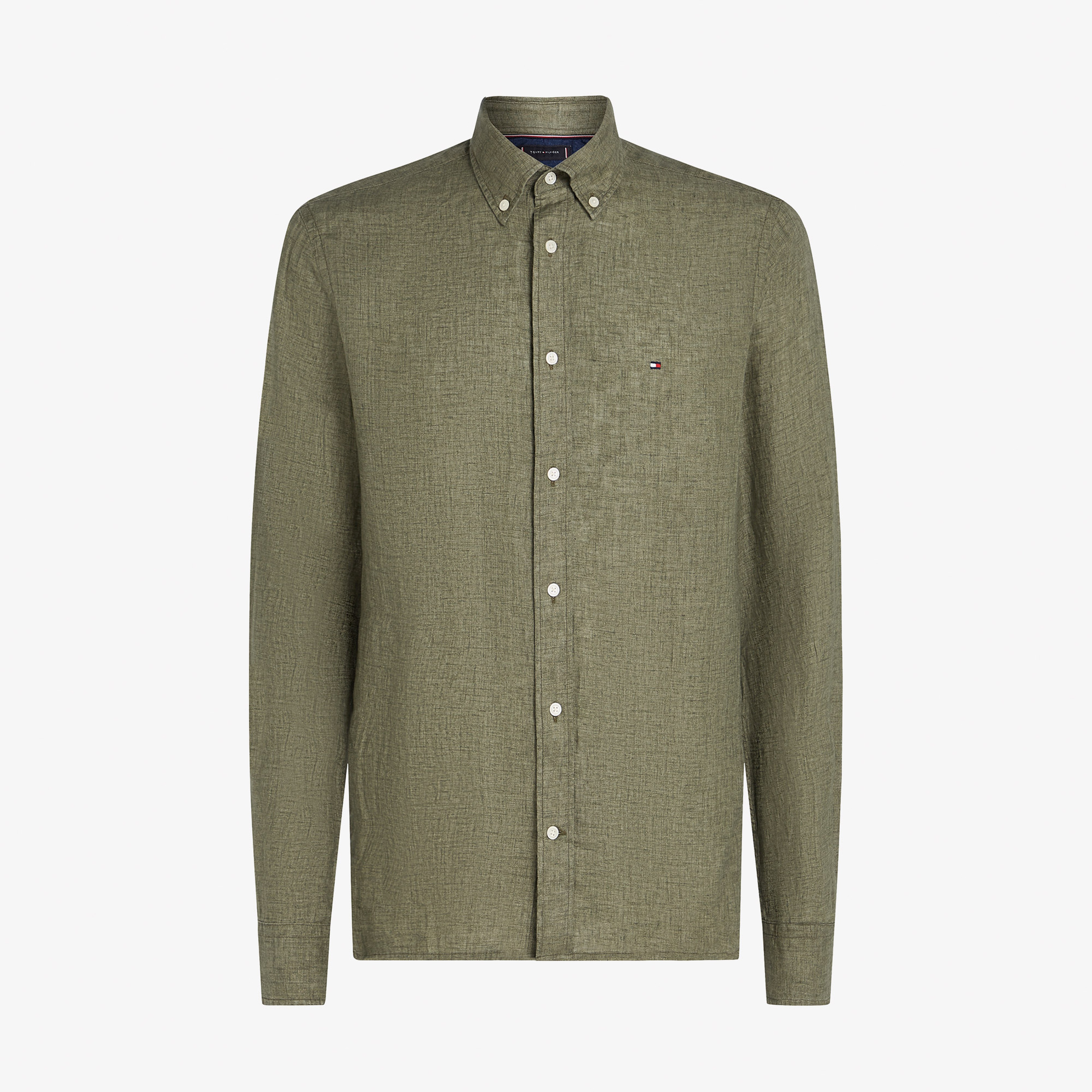 Tommy Hilfiger Pigment Erkek Yeşil Gömlek