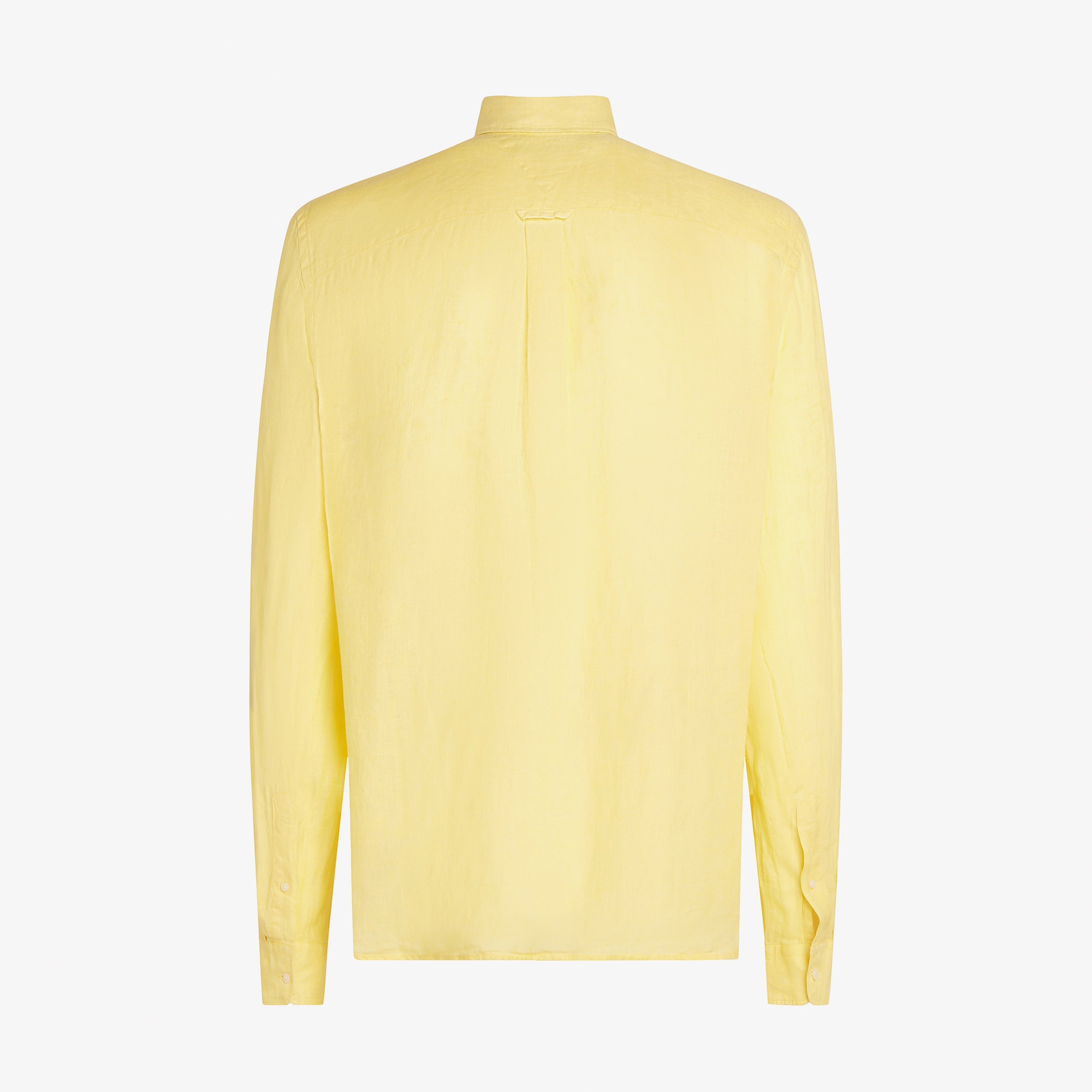 Tommy Hilfiger Pigment Dyed Li Solid Erkek Sarı Gömlek