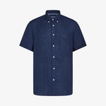 Tommy Hilfiger Pigment Dyed Linen Rf Erkek Lacivert Gömlek