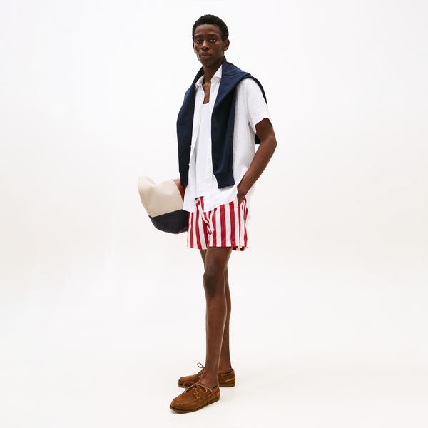 Tommy Hilfiger Pigment Dyed Linen Erkek Beyaz Gömlek