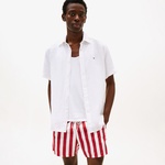 Tommy Hilfiger Pigment Dyed Linen Erkek Beyaz Gömlek