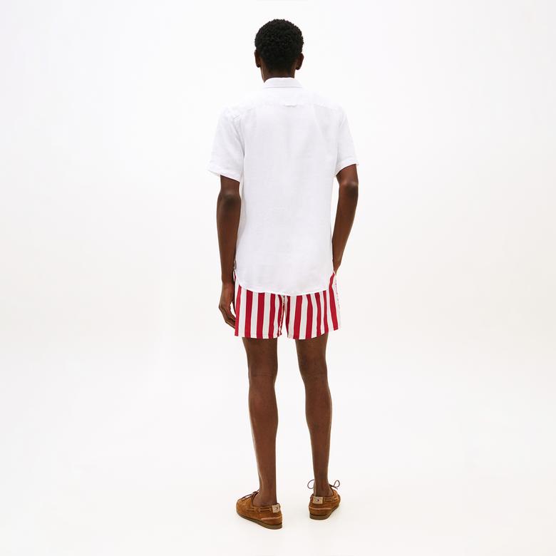 Tommy Hilfiger Pigment Dyed Linen Erkek Beyaz Gömlek