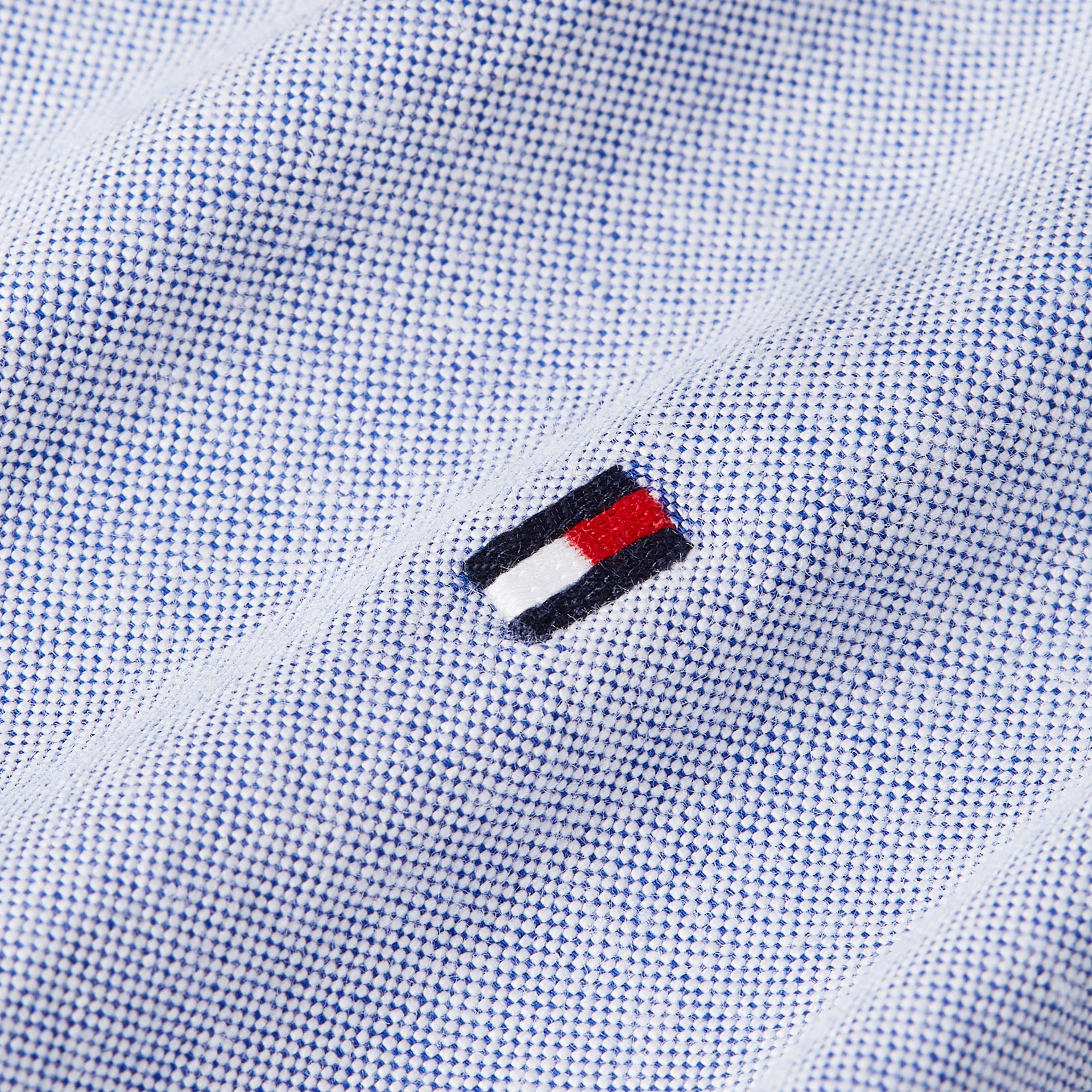 Tommy Hilfiger Solid Heritage Oxford Erkek Mavi Gömlek