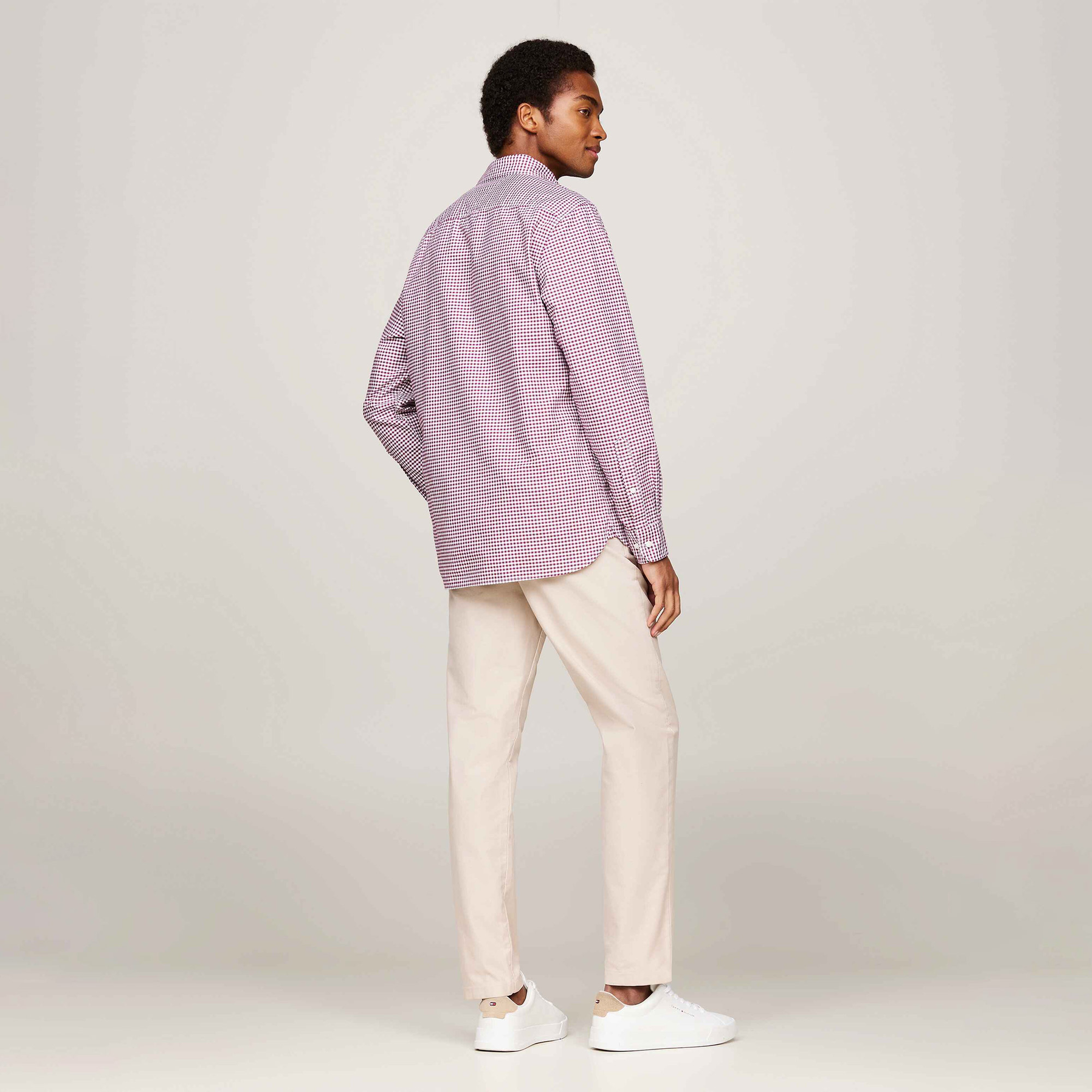 Tommy Hilfiger Erkek Mor Gömlek