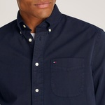 Tommy Hilfiger Gmd Twill Solid Erkek Mavi Gömlek