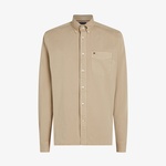 Tommy Hilfiger Gmd Twill Solid Erkek Haki Gömlek