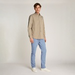 Tommy Hilfiger Gmd Twill Solid Erkek Haki Gömlek