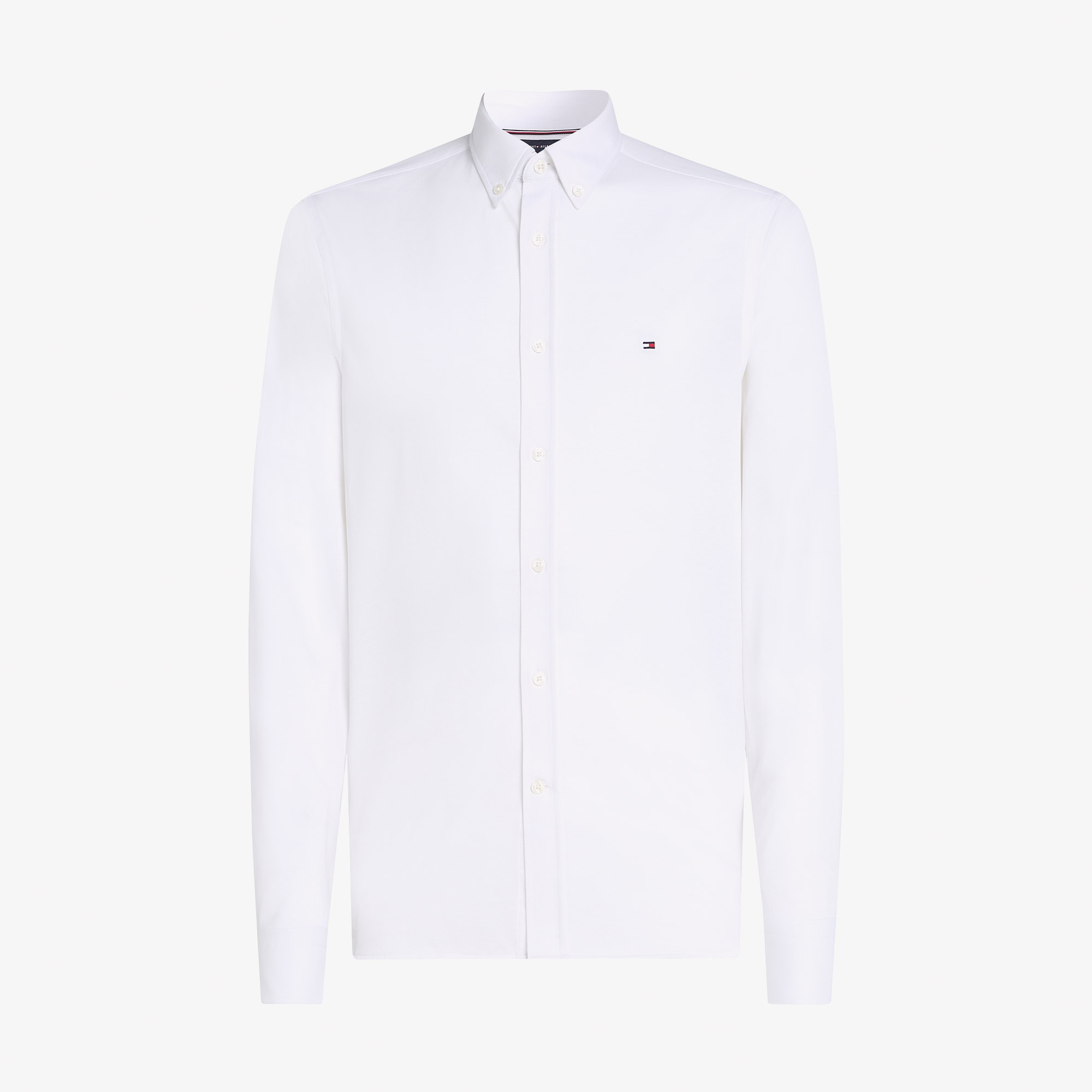 Tommy Hilfiger Performance Two Tone Erkek Beyaz Gömlek