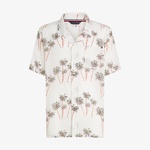 Tommy Hilfiger Bowling Print Erkek Bej Gömlek