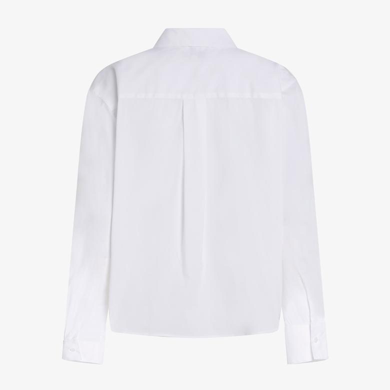 Tommy Hilfiger Mix Loose Kadın Beyaz Gömlek