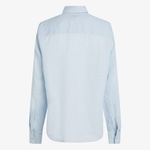 Tommy Hilfiger Linen Relaxed Kadın Keten Mavi Gömlek