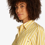 Tommy Hilfiger Ess Poplin Easy Fit Kadın Sarı Gömlek