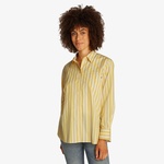 Tommy Hilfiger Ess Poplin Easy Fit Kadın Sarı Gömlek