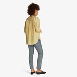 Tommy Hilfiger Ess Poplin Easy Fit Kadın Sarı Gömlek