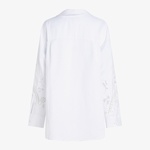 Tommy Hilfiger Broderie Anglaise Linen Kadın Beyaz Gömlek