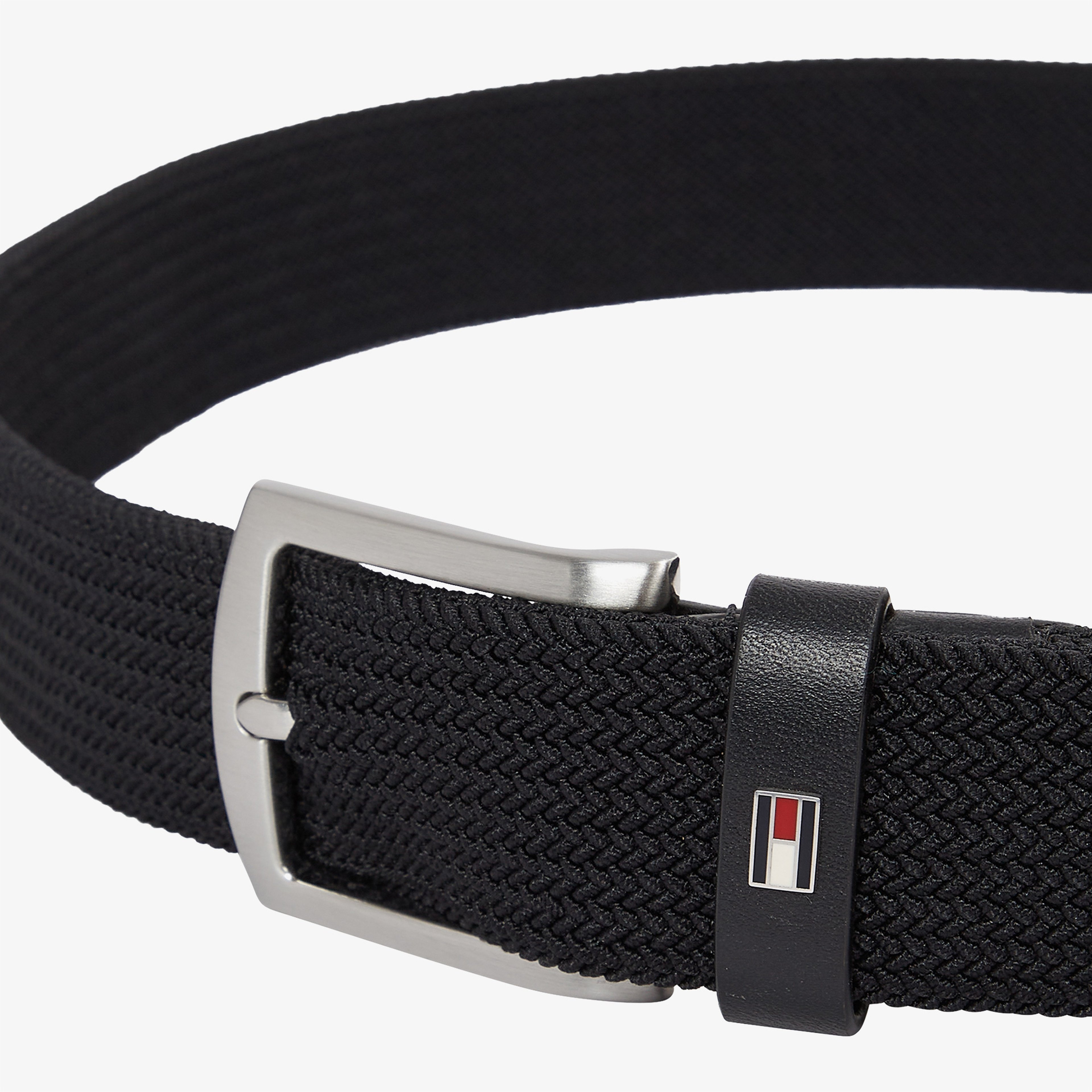 Tommy Hilfiger Denton Elastic 3.5 Erkek Siyah Kemer