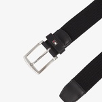 Tommy Hilfiger Denton Elastic 3.5 Erkek Siyah Kemer