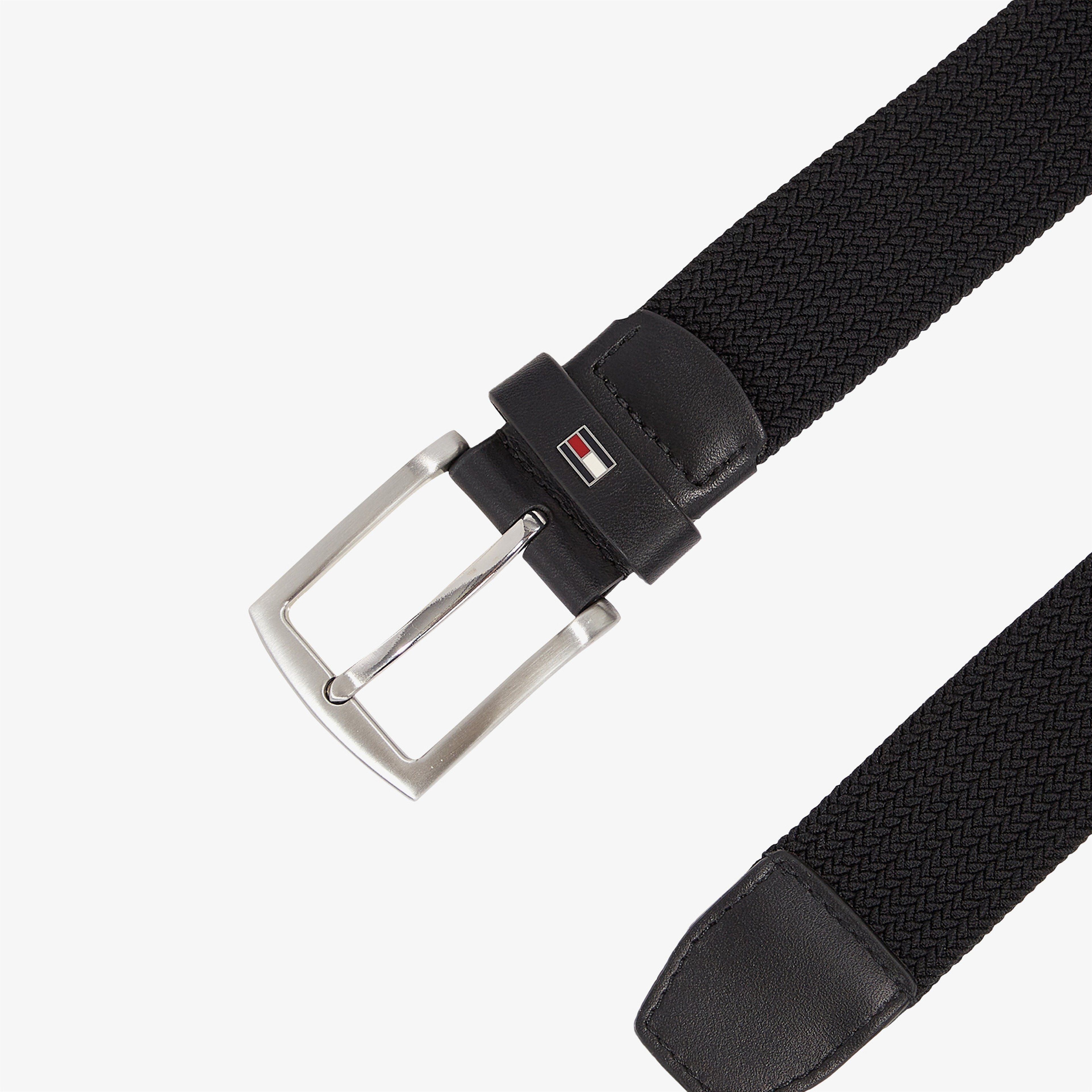 Tommy Hilfiger Denton Elastic 3.5 Erkek Siyah Kemer