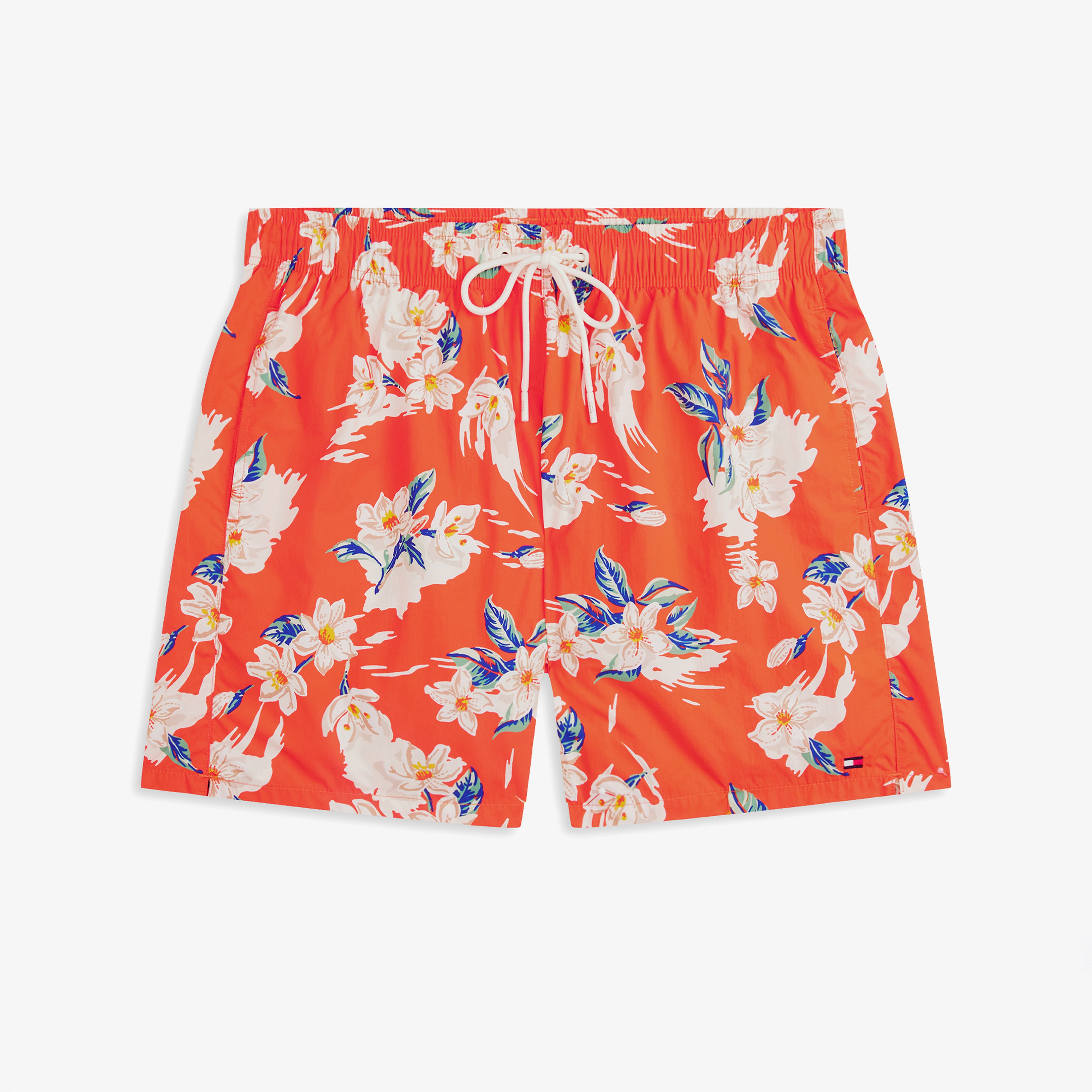 Tommy Hilfiger Medium Drawstring Print Erkek Turuncu Deniz Şortu