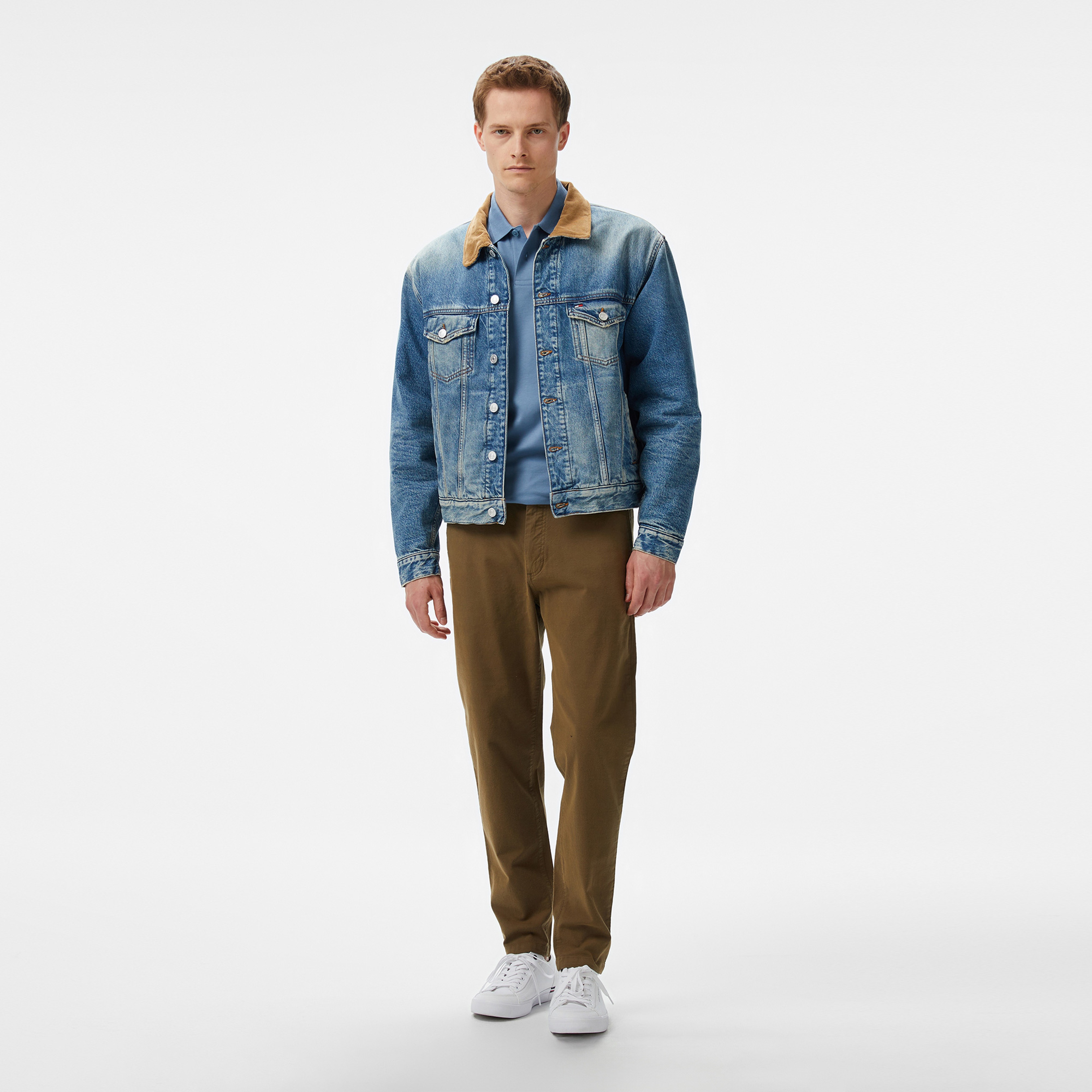 Tommy Hilfiger Erkek Mavi Mont