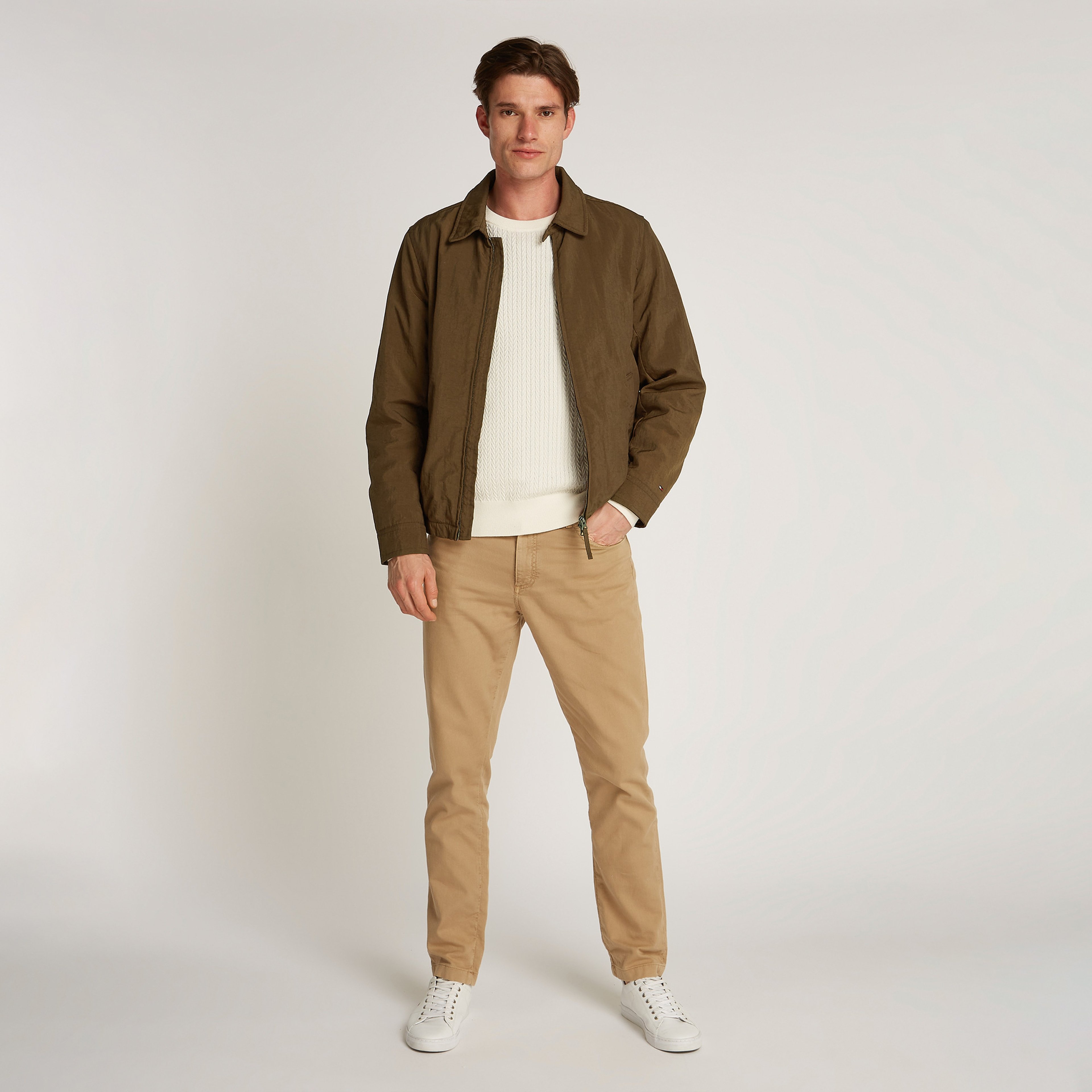 Tommy Hilfiger Erkek Kahverengi Mont