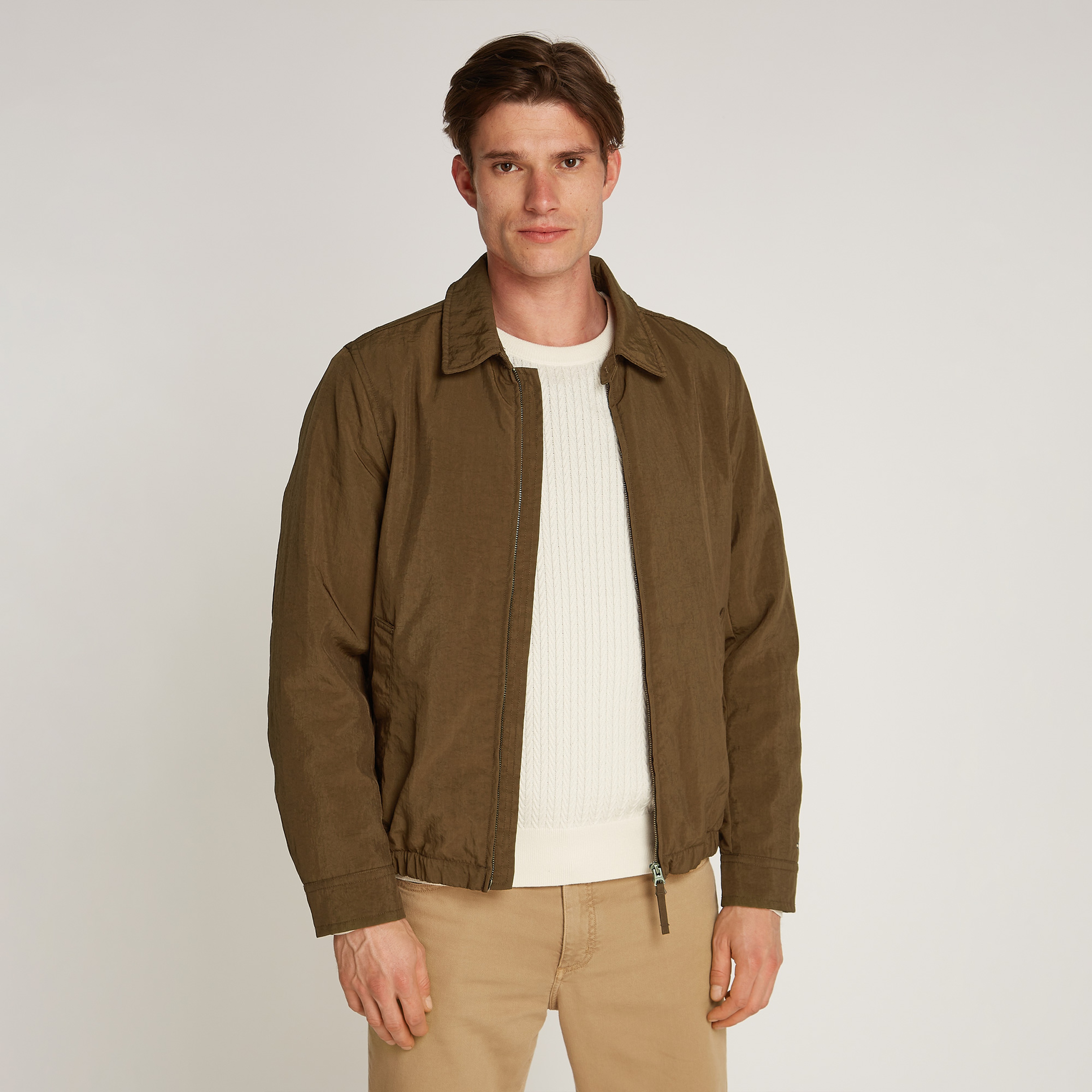 Tommy Hilfiger Erkek Kahverengi Mont