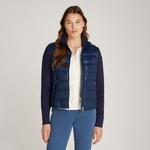 Tommy Hilfiger Lw Down Feminine Gloss Knit Jkt Kadın Lacivert Ceket
