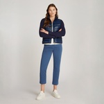 Tommy Hilfiger Lw Down Feminine Gloss Knit Jkt Kadın Lacivert Ceket