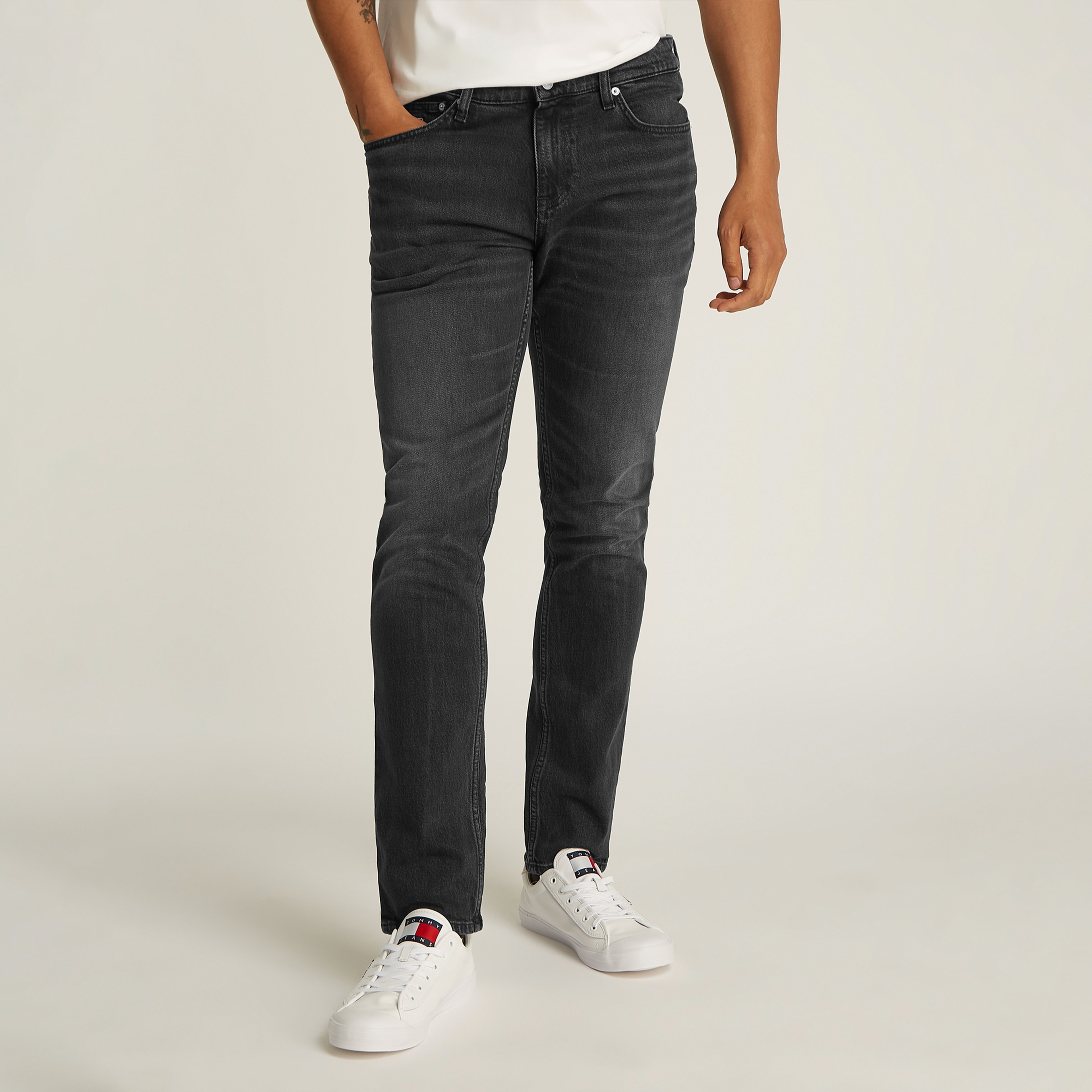 Tommy Hilfiger Erkek Siyah Pantolon