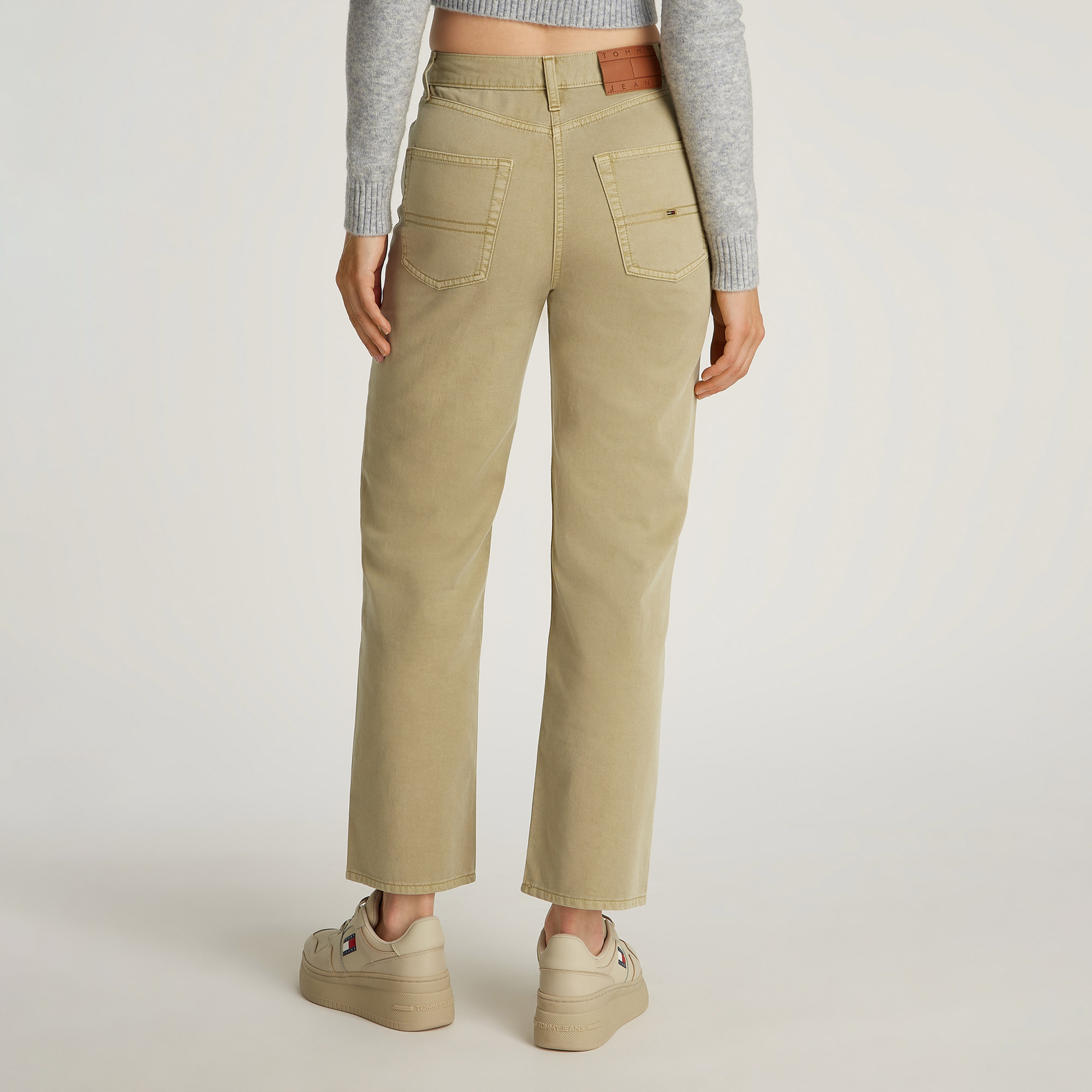 Tommy Jeans Layla Hr Slim Str Kadın Bej Pantolon