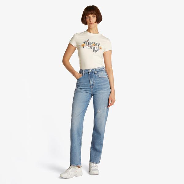 Tommy Jeans Layla Hr Slim Str Bi6111 Kadın Mavi Jean