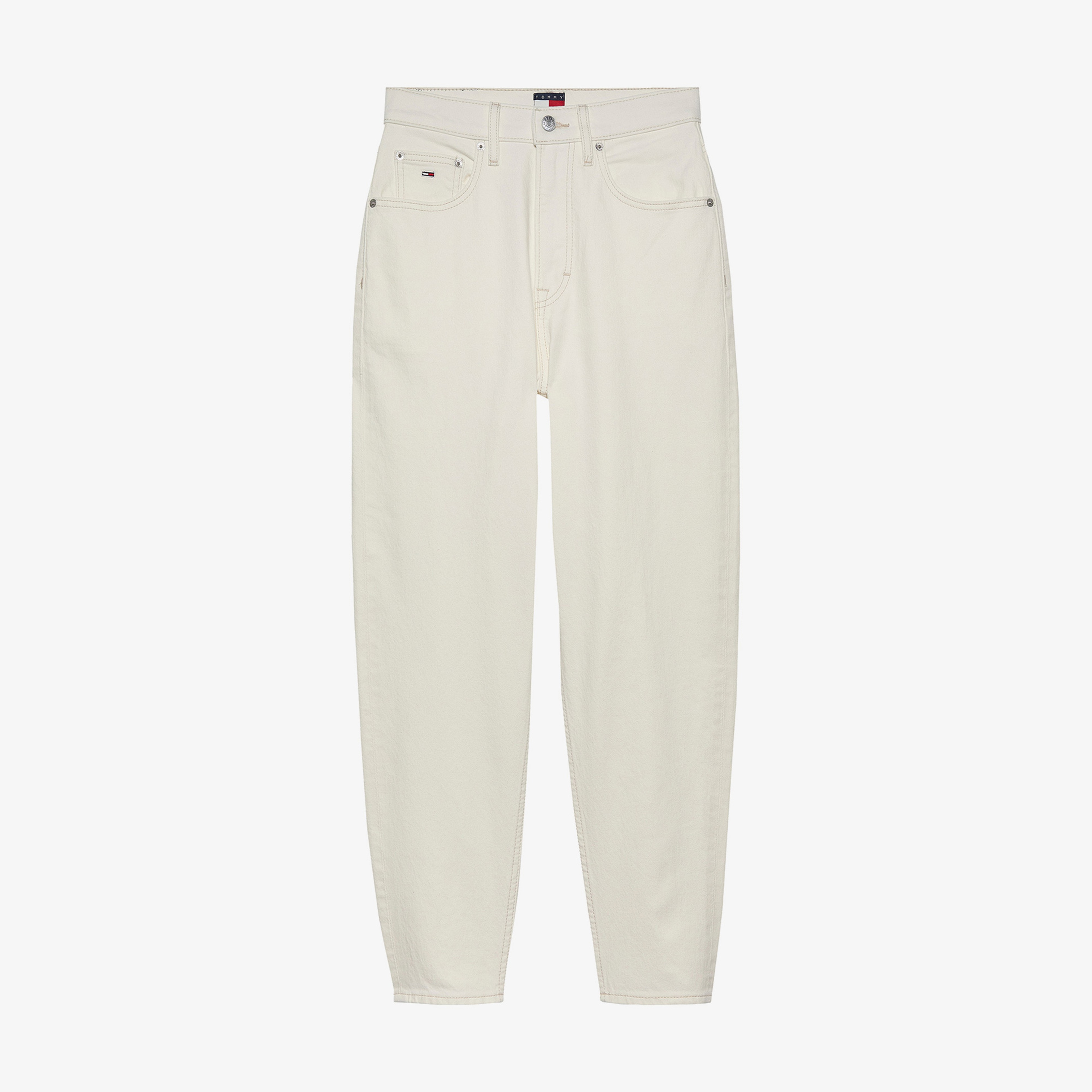 Tommy Jeans Mom Uh Tpr Bi4191 Kadın Beyaz Jean