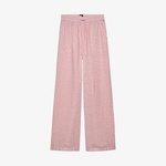 Tommy Jeans Linen Kadın Pembe Pantolon