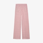 Tommy Jeans Linen Kadın Pembe Pantolon
