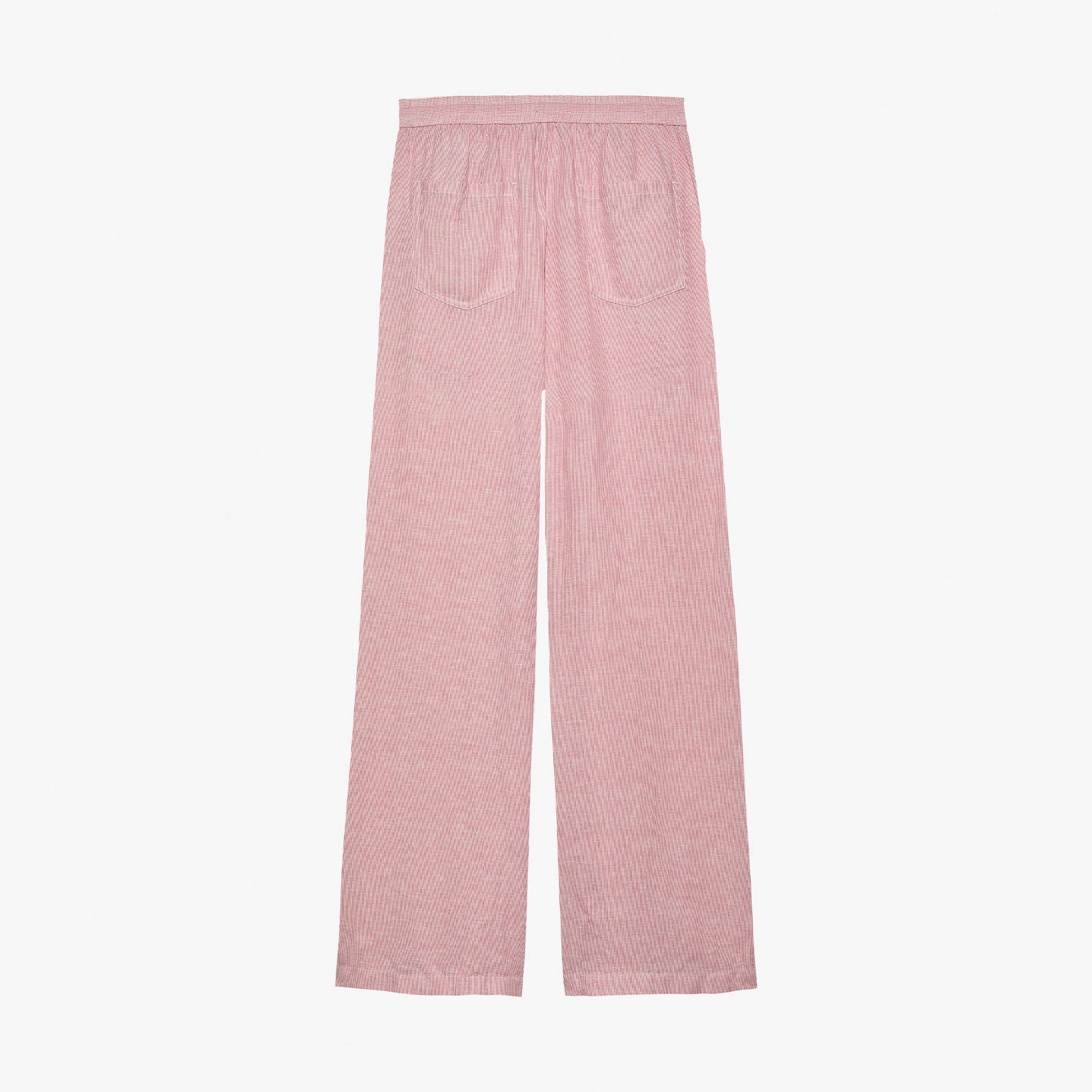 Tommy Jeans Linen Kadın Pembe Pantolon