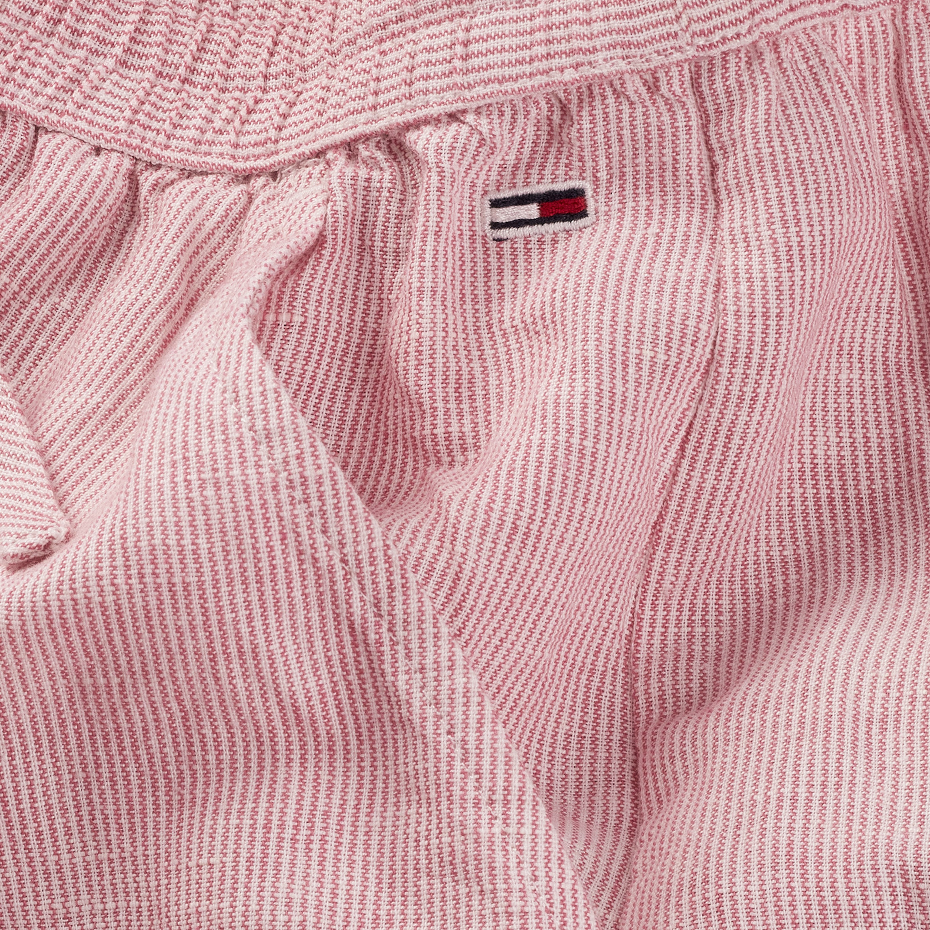 Tommy Jeans Linen Kadın Pembe Pantolon