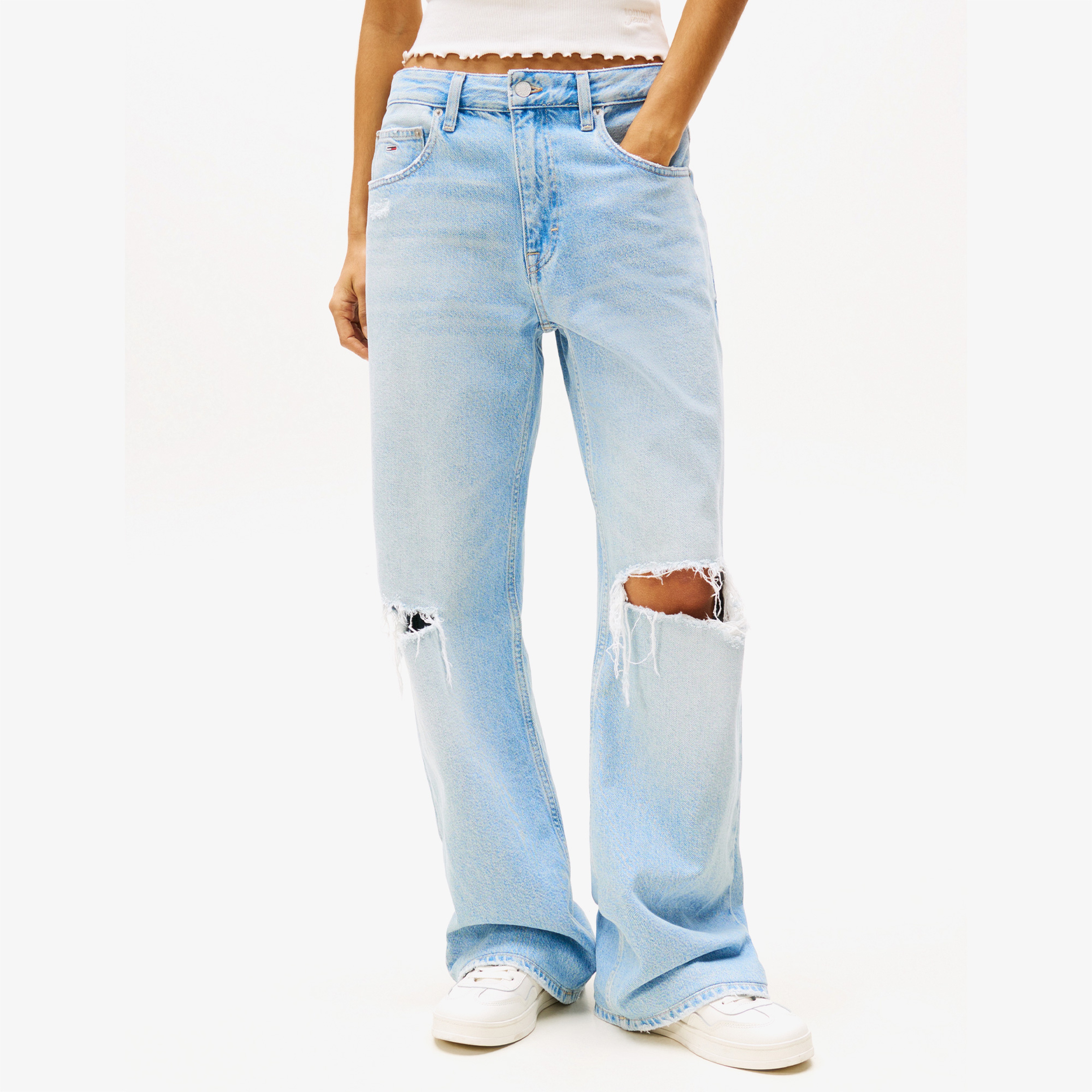 Tommy Hilfiger Mia Relaxed Bi6019 Kadın Mavi Jean