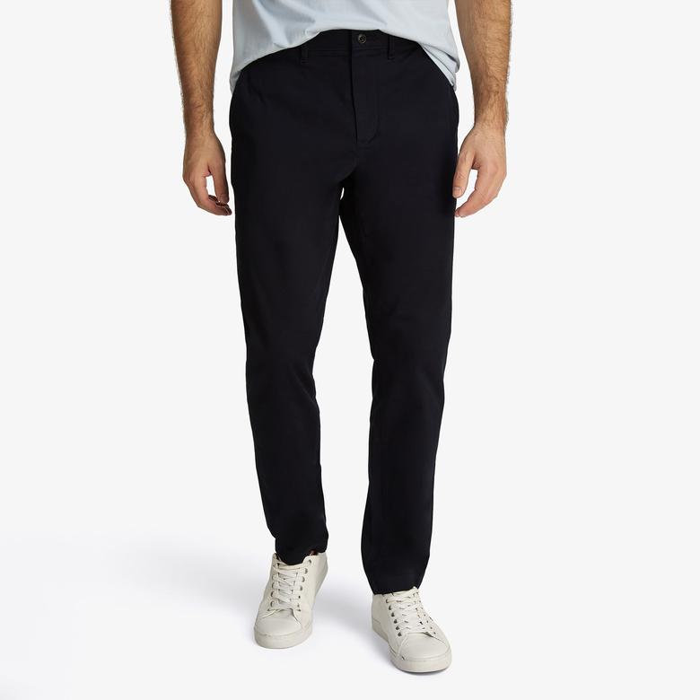 Tommy Hilfiger Harlem Chino Satin Erkek Mavi Pantolon