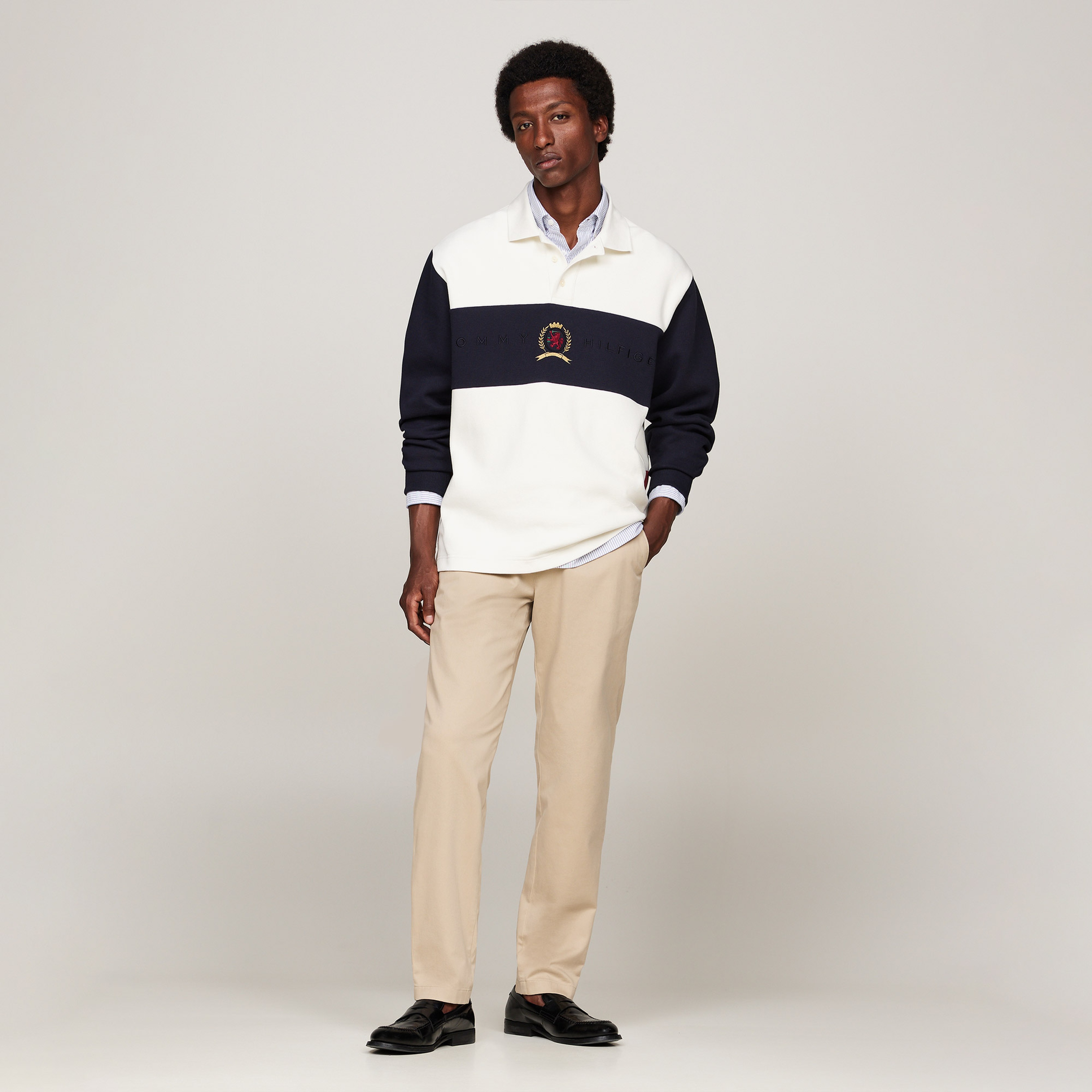 Tommy Hilfiger Harlem Chino Satin Erkek Bej Pantolon