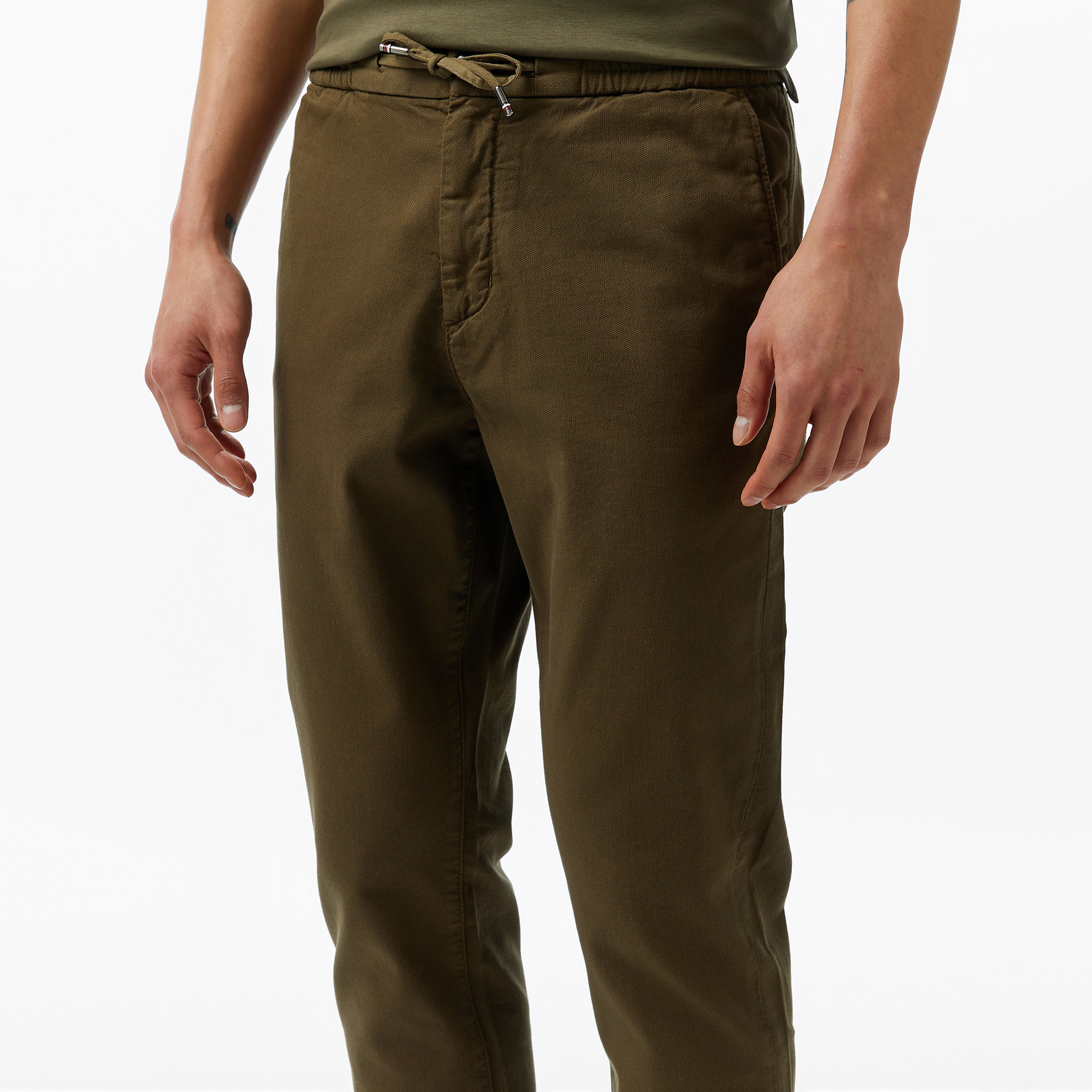 Tommy Hilfiger Harlem Structure Gmd Erkek Haki Pantolon