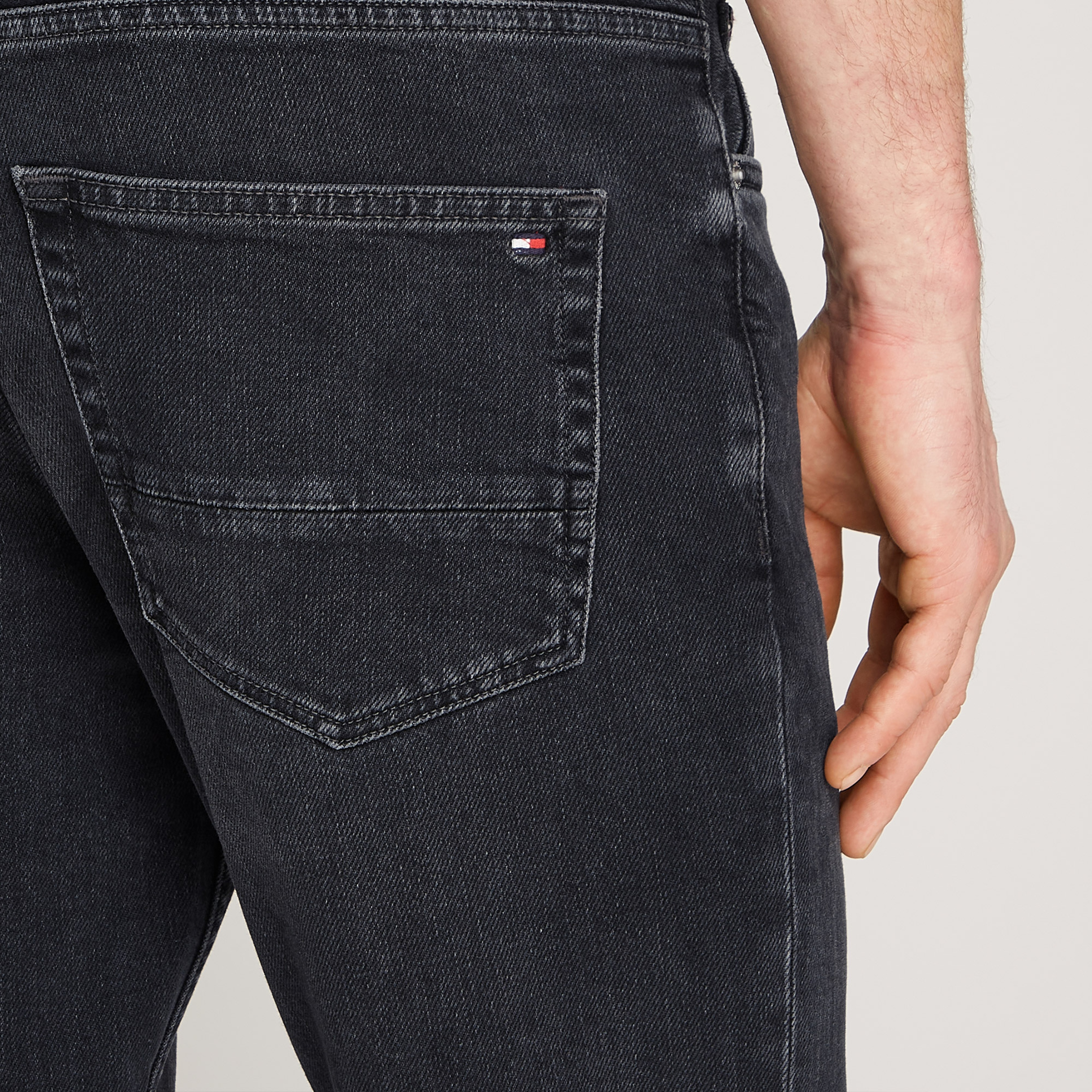 Tommy Hilfiger Straight Denton Str Clark Erkek Lacivert Jean