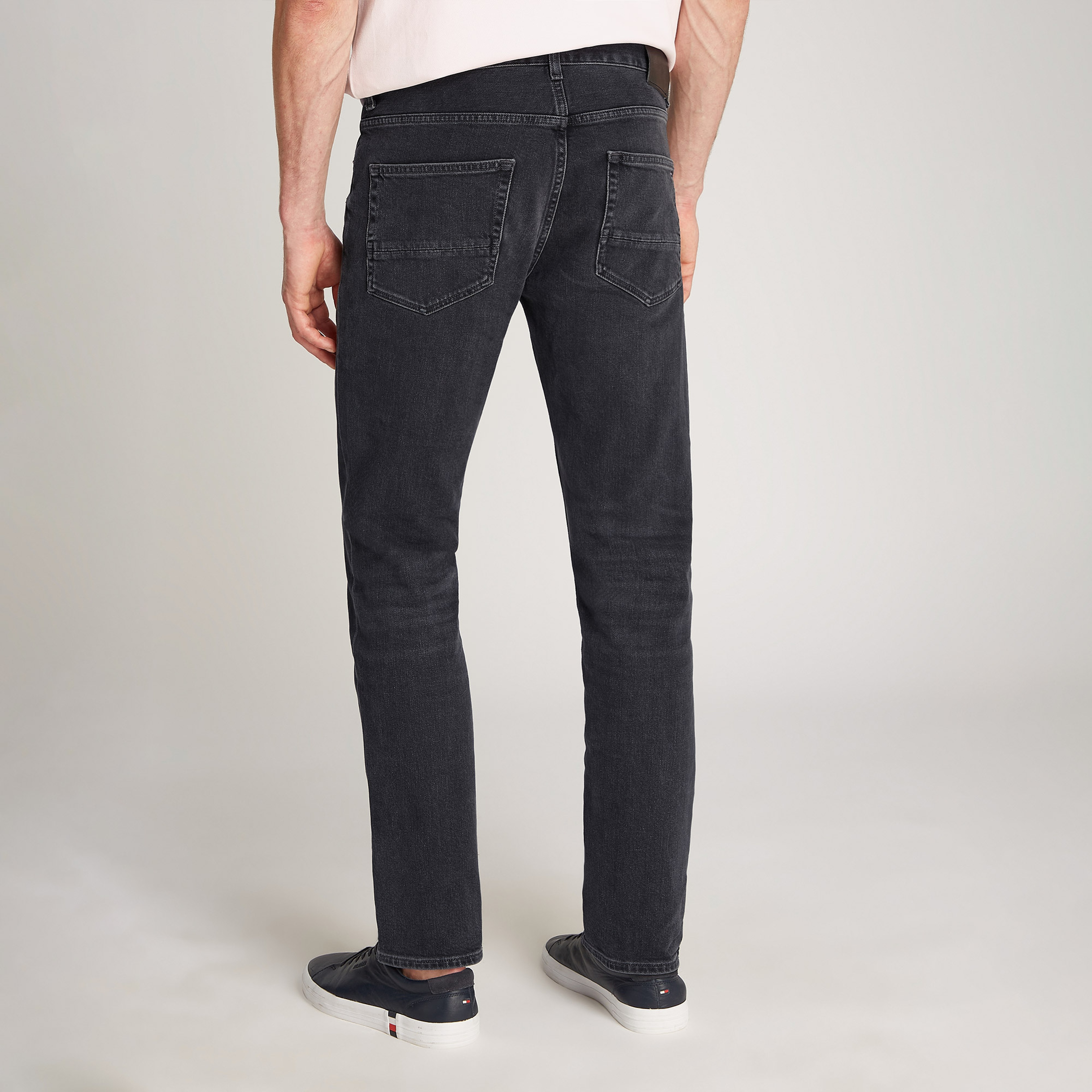 Tommy Hilfiger Straight Denton Str Clark Erkek Lacivert Jean