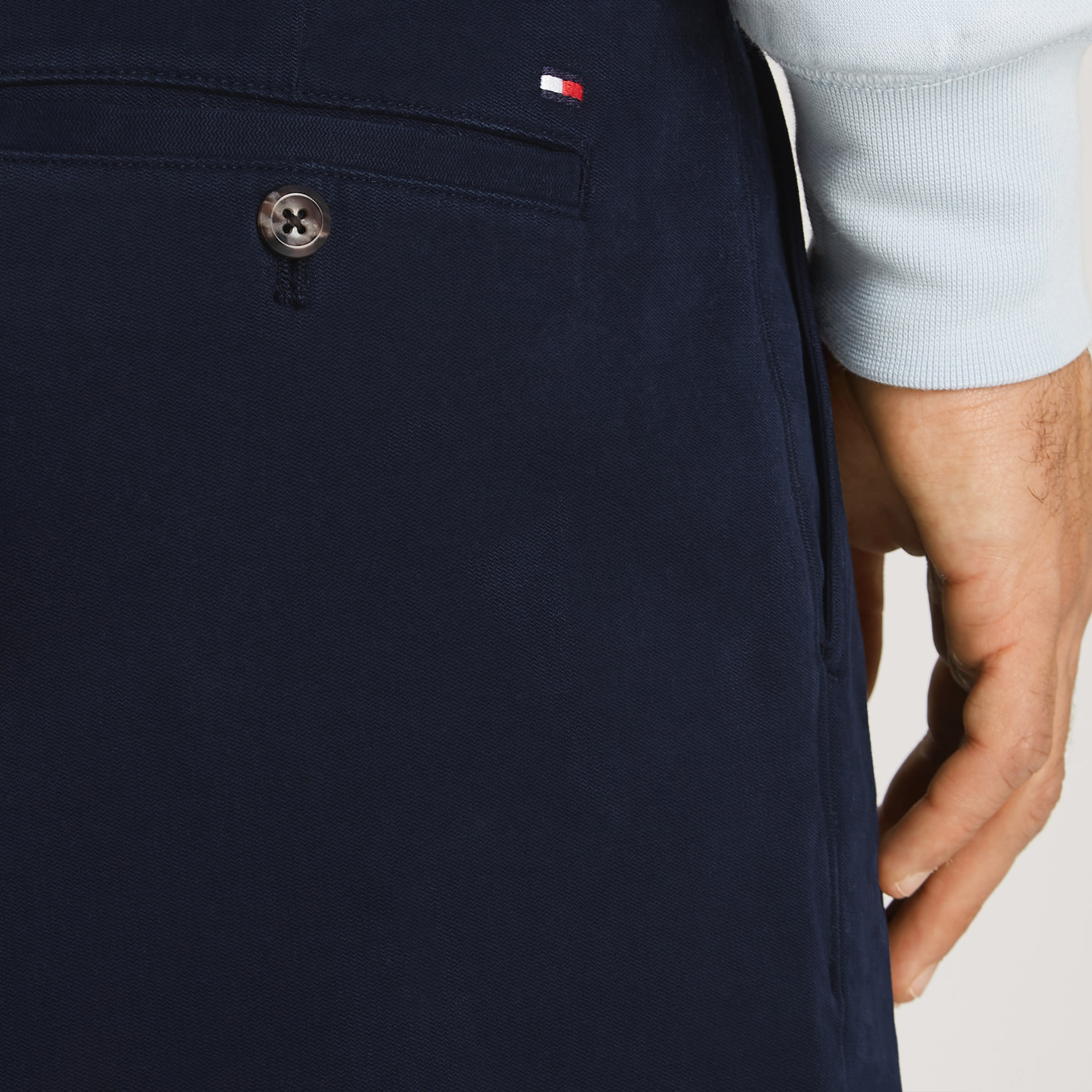 Tommy Hilfiger Harlem 1 Plt Fine Structured Gmd Erkek Mavi Pantolon