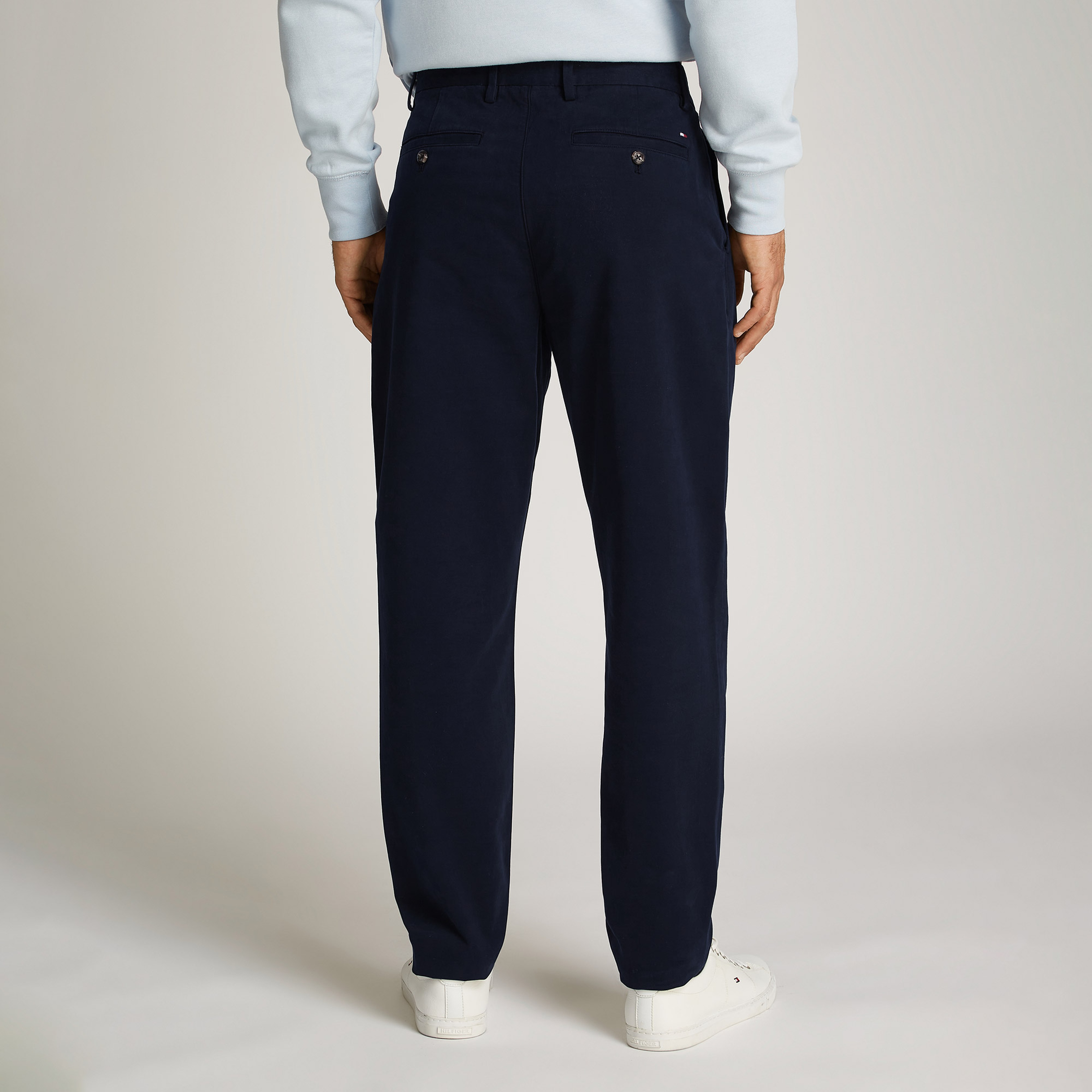 Tommy Hilfiger Harlem 1 Plt Fine Structured Gmd Erkek Mavi Pantolon